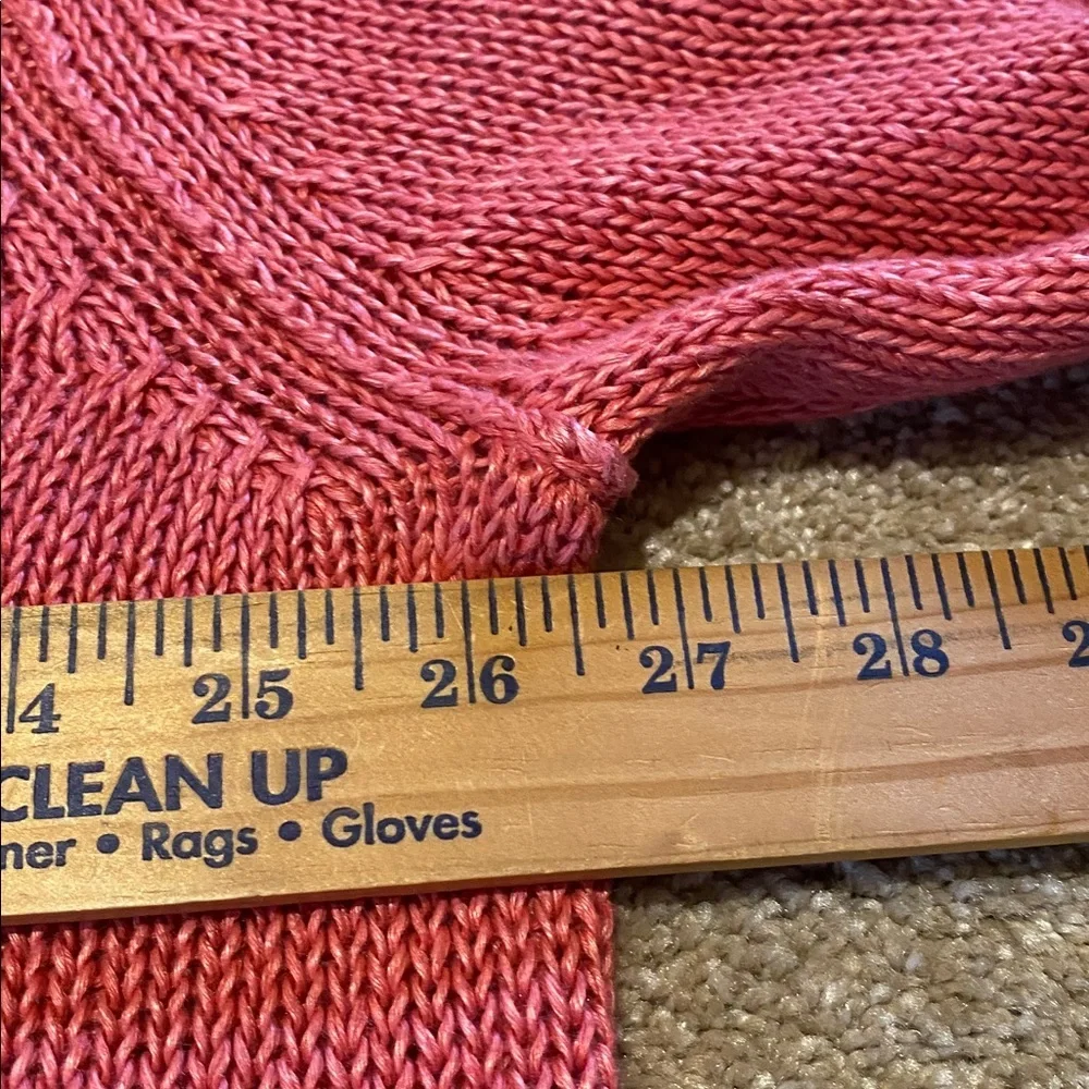 Banana Republic Inland 3 Gauge Linen Heavy Sweater Pacific Pink Size XL SU22